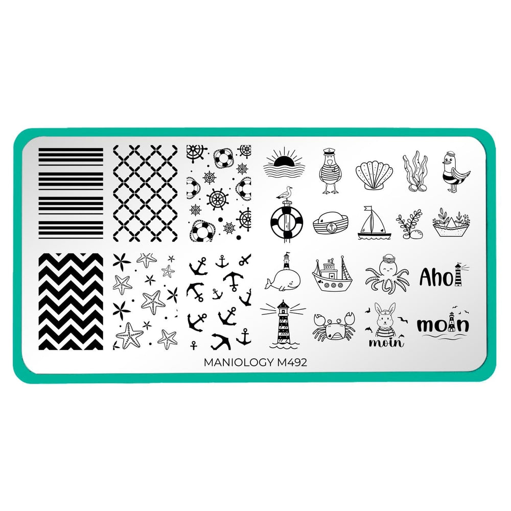 Maritime Moin (M492) - Nail Stamping Plate