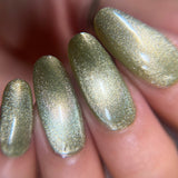 Mermaid Mirage: Electric Algae (P182) - Soft Lime Green Magnetic Nail Polish