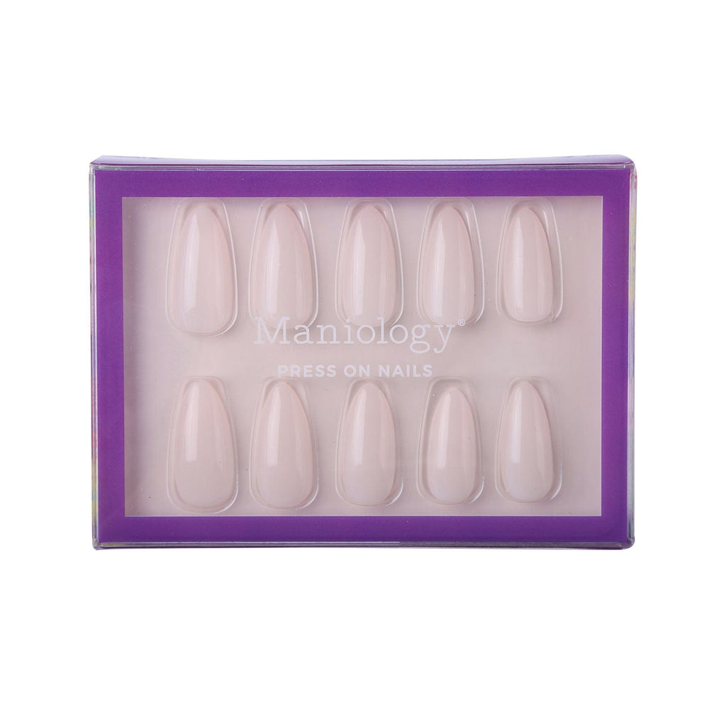 Milk Press On Nails - Medium Almond