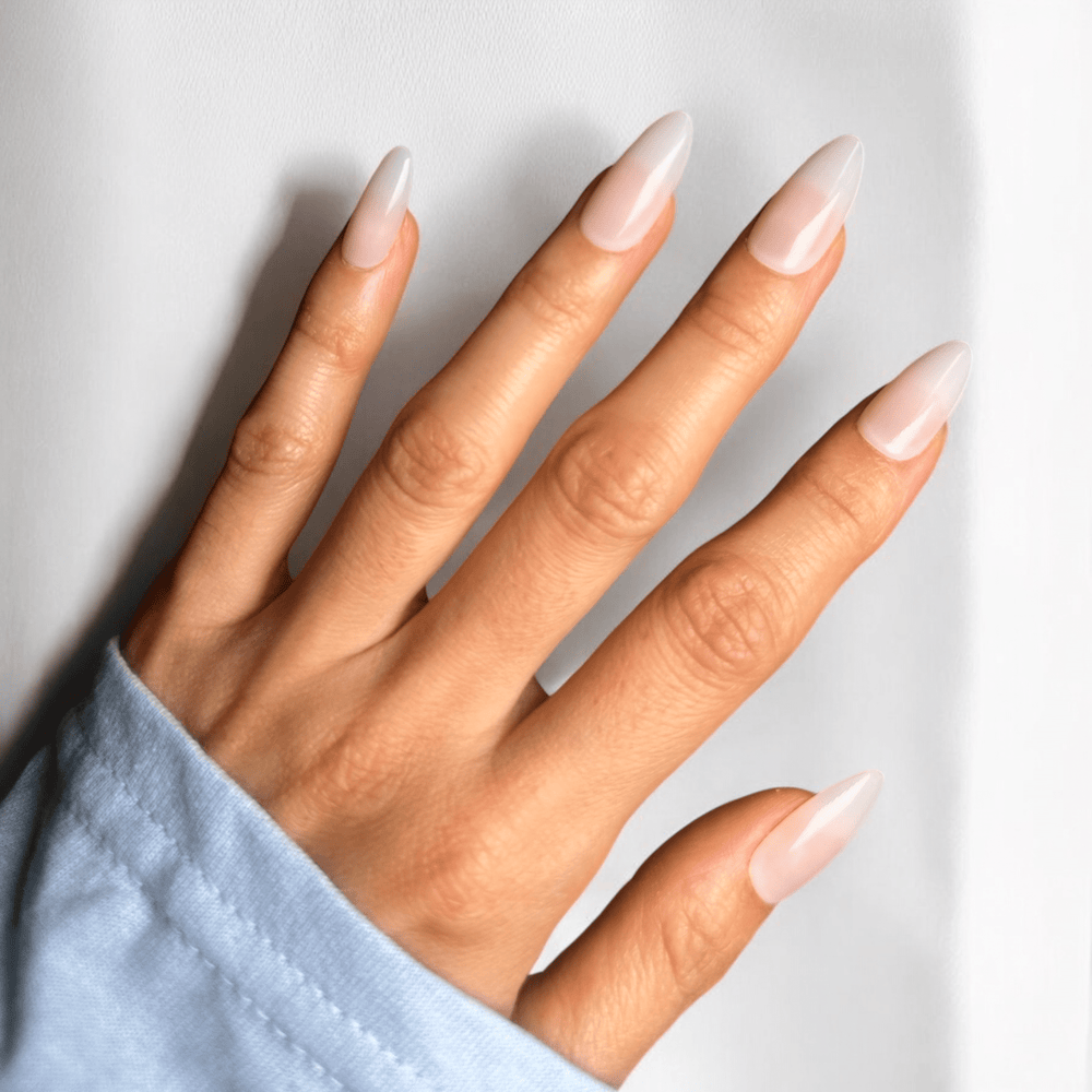 Milk Press On Nails - Medium Almond