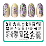 Morning Glory (M666) - Nail Stamping Plate