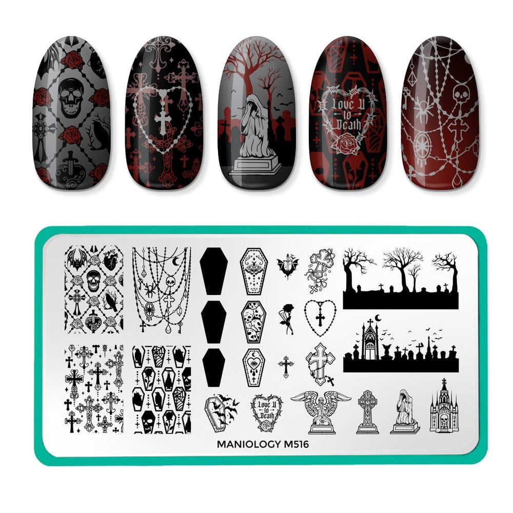 Mourning Mist (M516) - Nail Stamping Plate