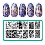 Glass Art (M718) - Nail Stamping Plate
