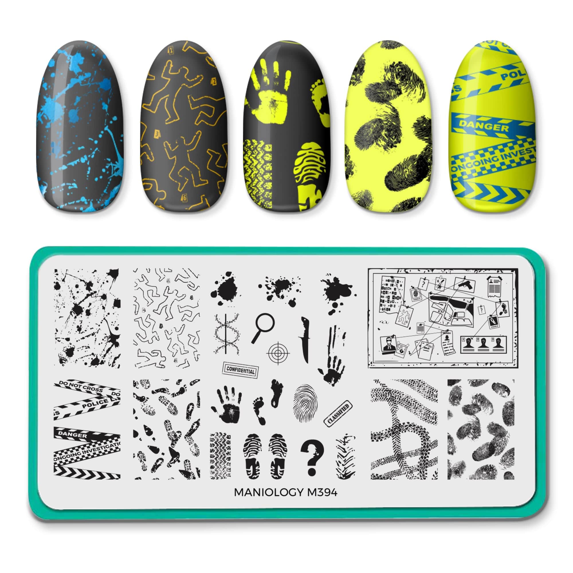 Murder Mystery: Detective's Den (M395) - Nail Stamping Plate – Maniology