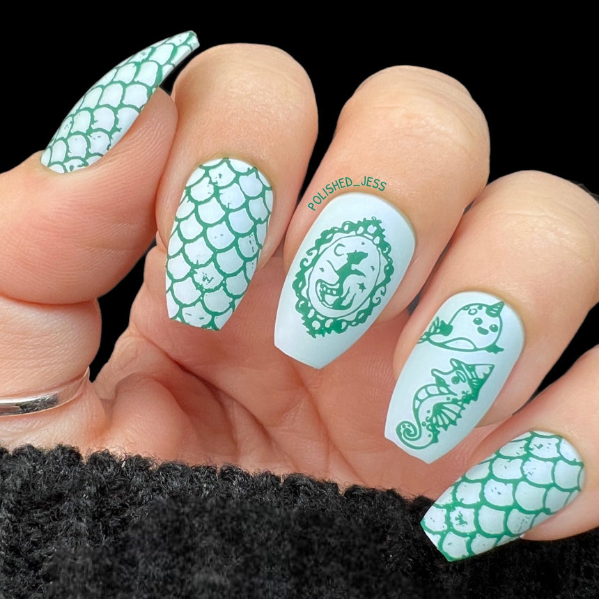 Mythos Collection: Tree of Life (B197) Dark Forest Green Stamping Polish