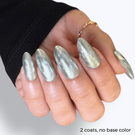 Pearl & Anchor (P184) - Cateye Magnetic Silver Nail Polish