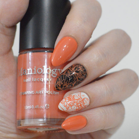 Koi (B581) - Orange Pearl Stamping Polish