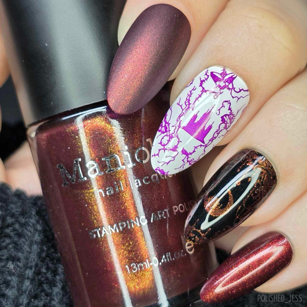 Nightshade: 3-Piece Gold Shimmer Stamping Polish Set