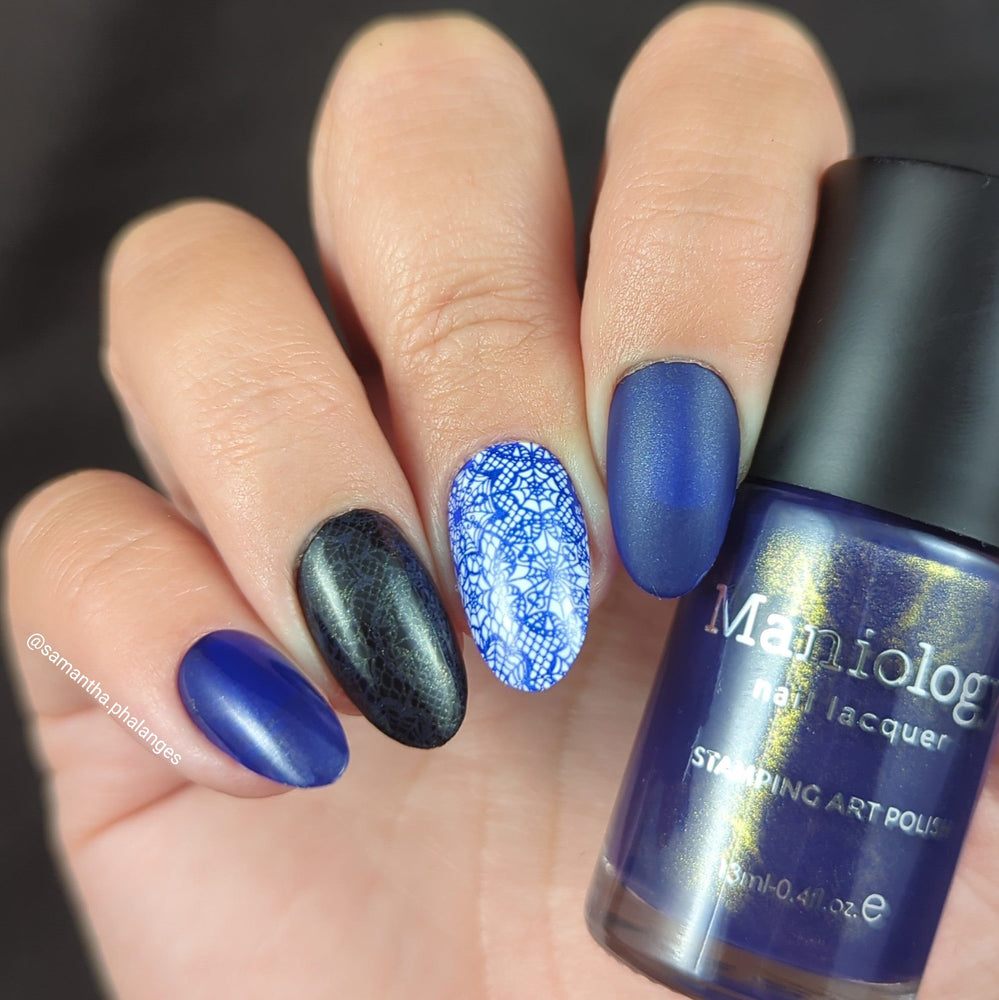 Nightshade: Shadowveil (B526) - Purple With Gold Shimmer Stamping Polish