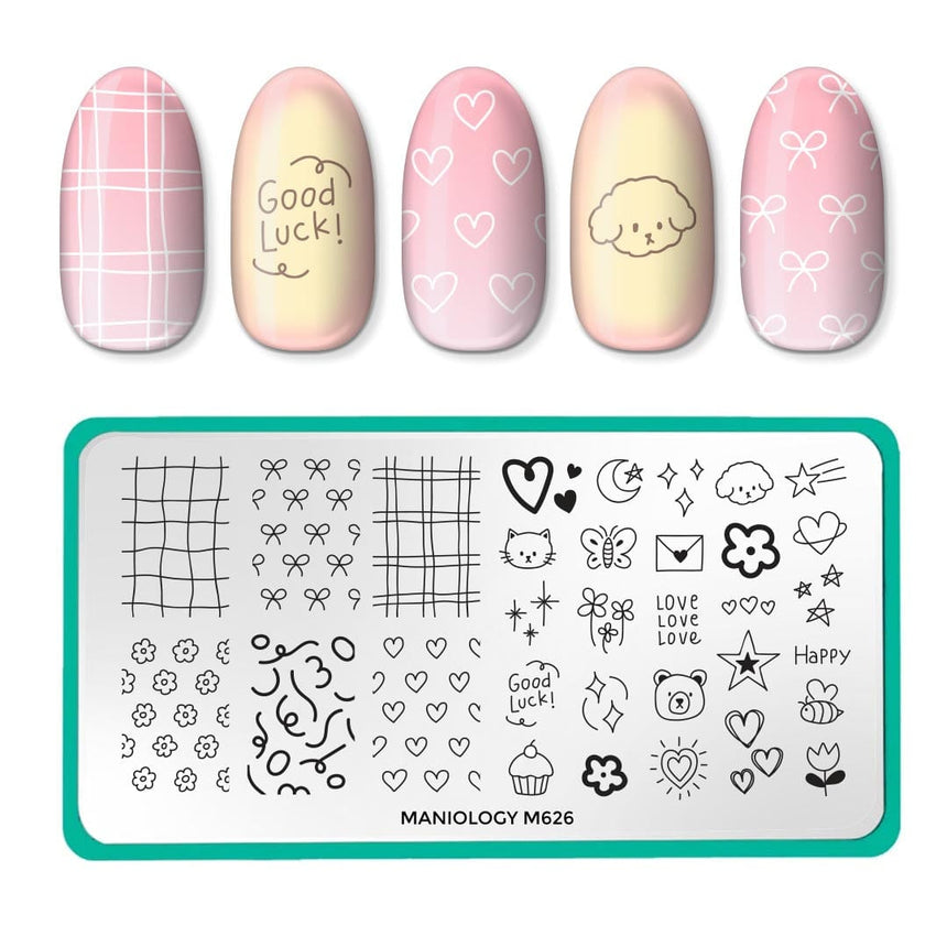 Notebook Scribbles (M626) - Nail Stamping Plate
