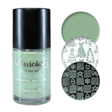Wintergreen (B569) - Sage Pearl Cream Stamping Polish