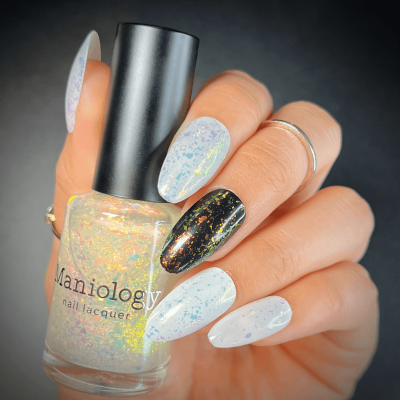 Ocean Crush: Ripple (P148) - Iridescent Orange/Gold Jelly Flakies