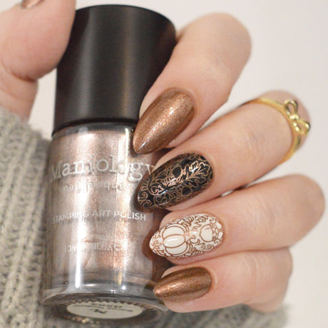 Bronze Tapestry (B564) - Brown Metallic Shimmer Stamping Polish
