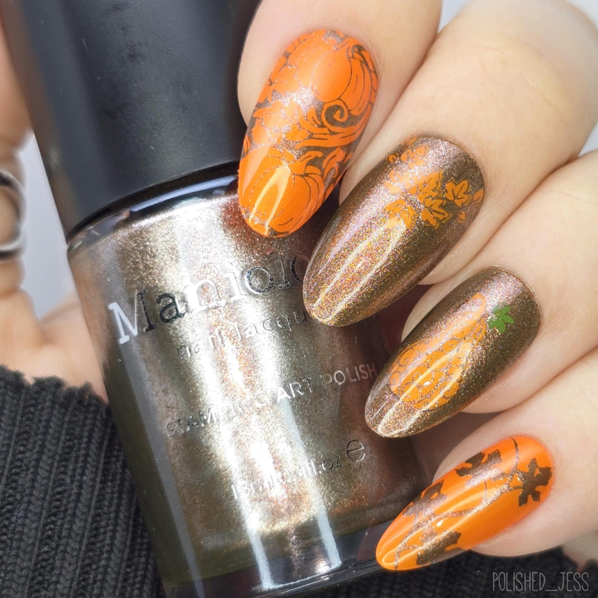 Bronze Tapestry (B564) - Brown Metallic Shimmer Stamping Polish