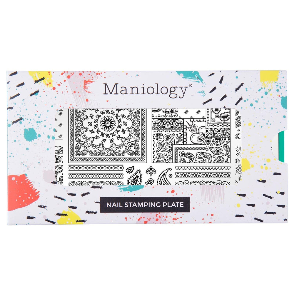 Paisley Patchwork (M429) - Nail Stamping Plate