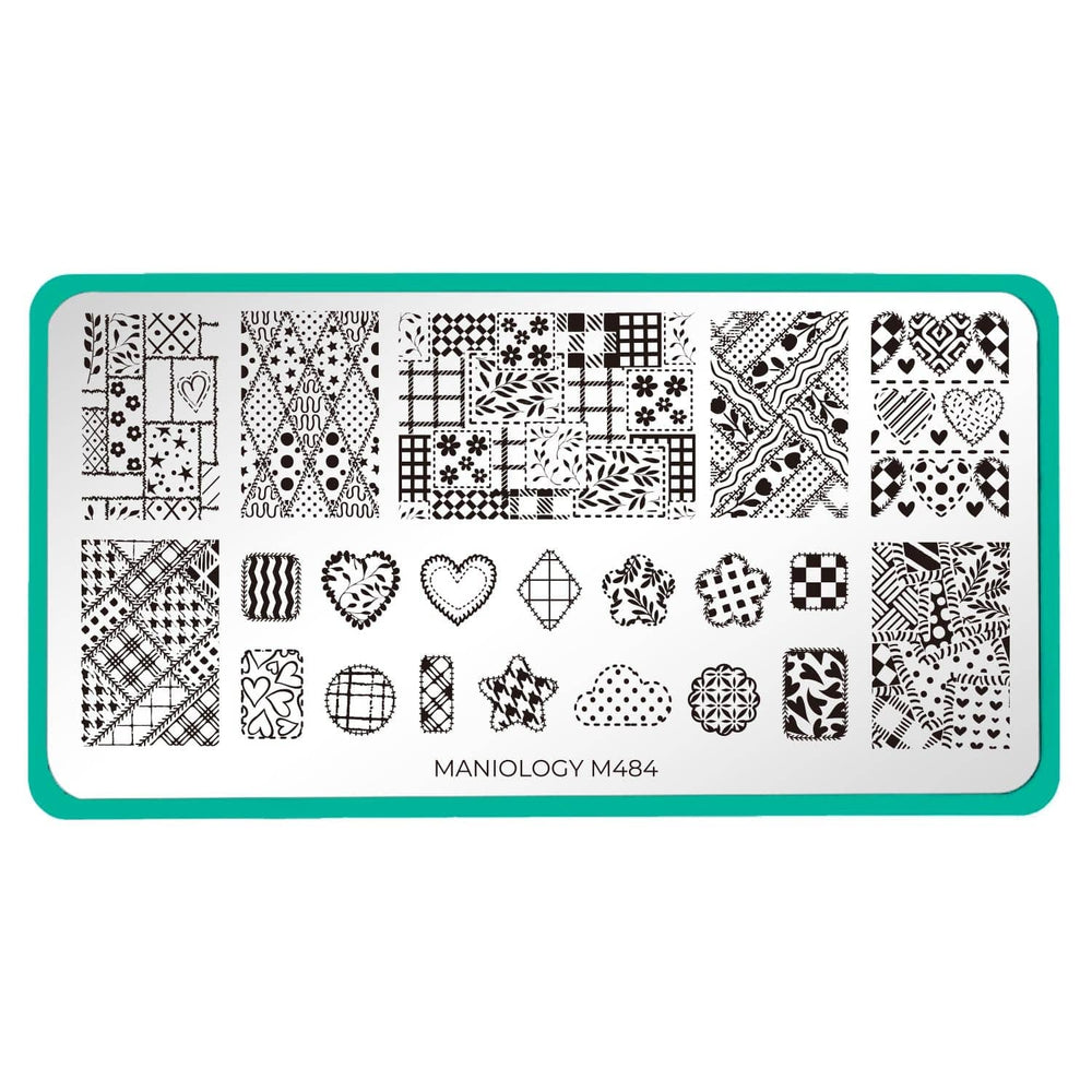 Patchwork (M484) - Nail Stamping Plate