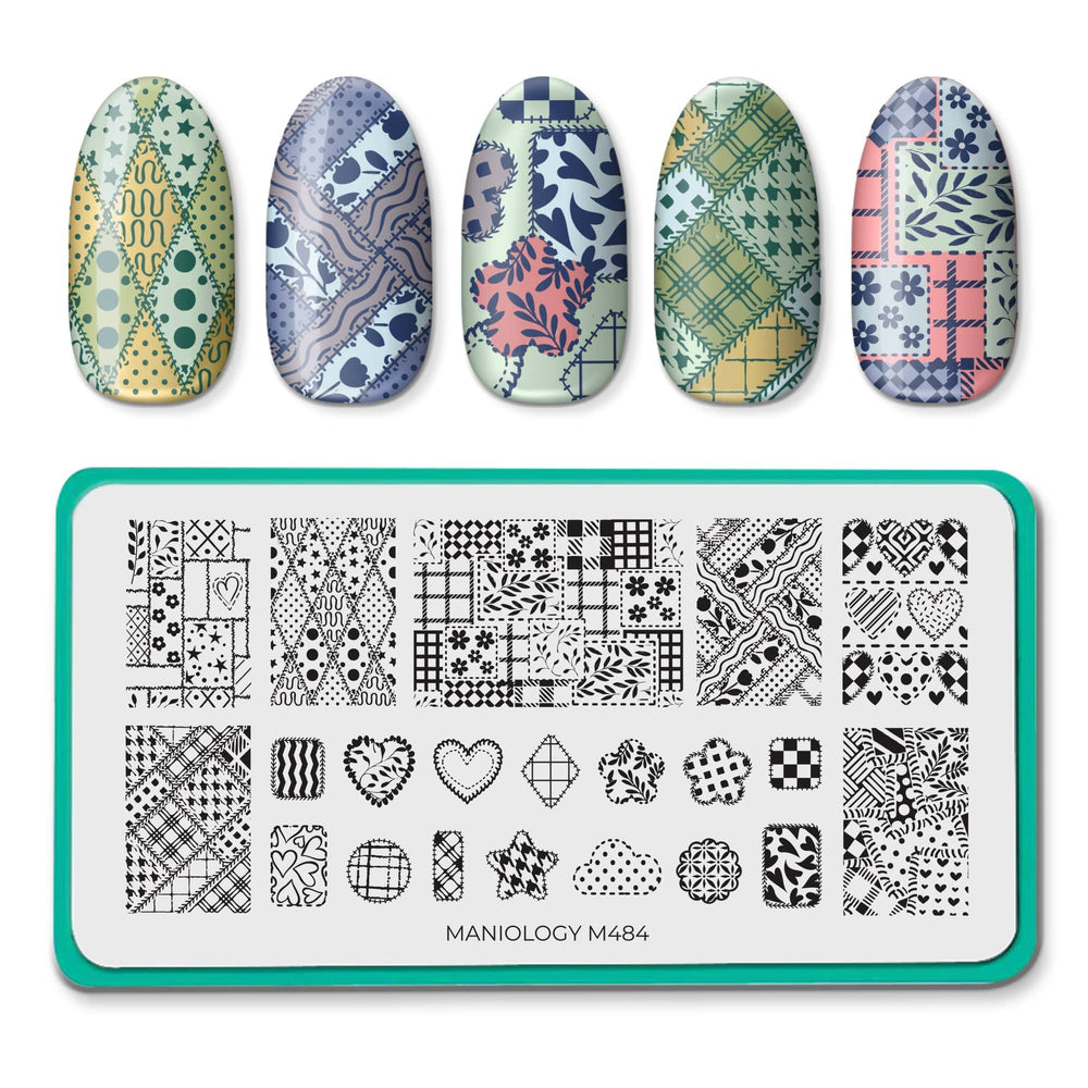 Patchwork (M484) - Nail Stamping Plate