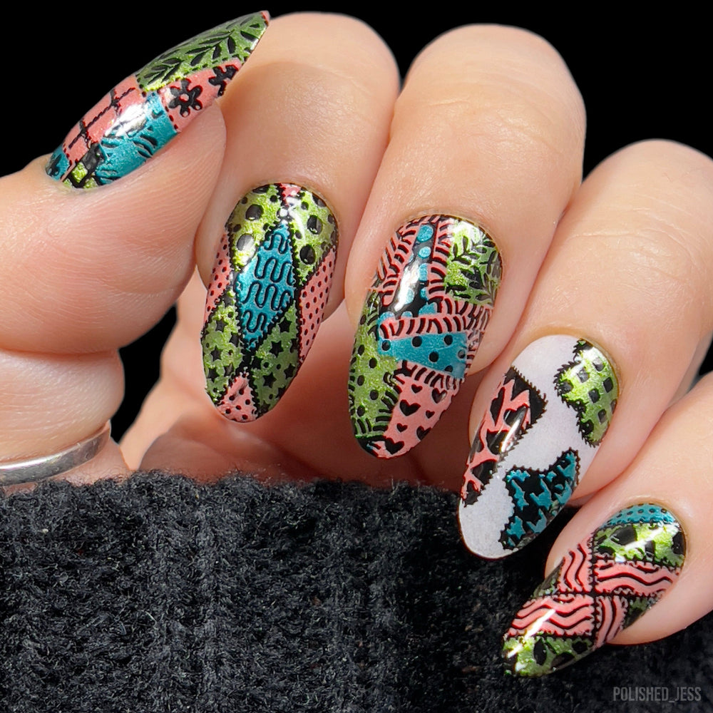 Patchwork (M484) - Nail Stamping Plate