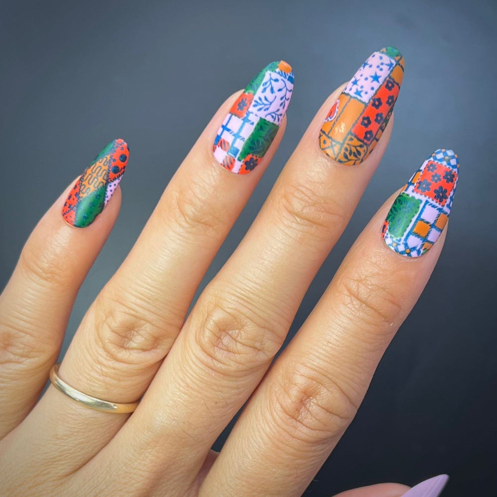 Patchwork (M484) - Nail Stamping Plate