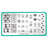 Pawsitive Vibes (M413) - Nail Stamping Plate