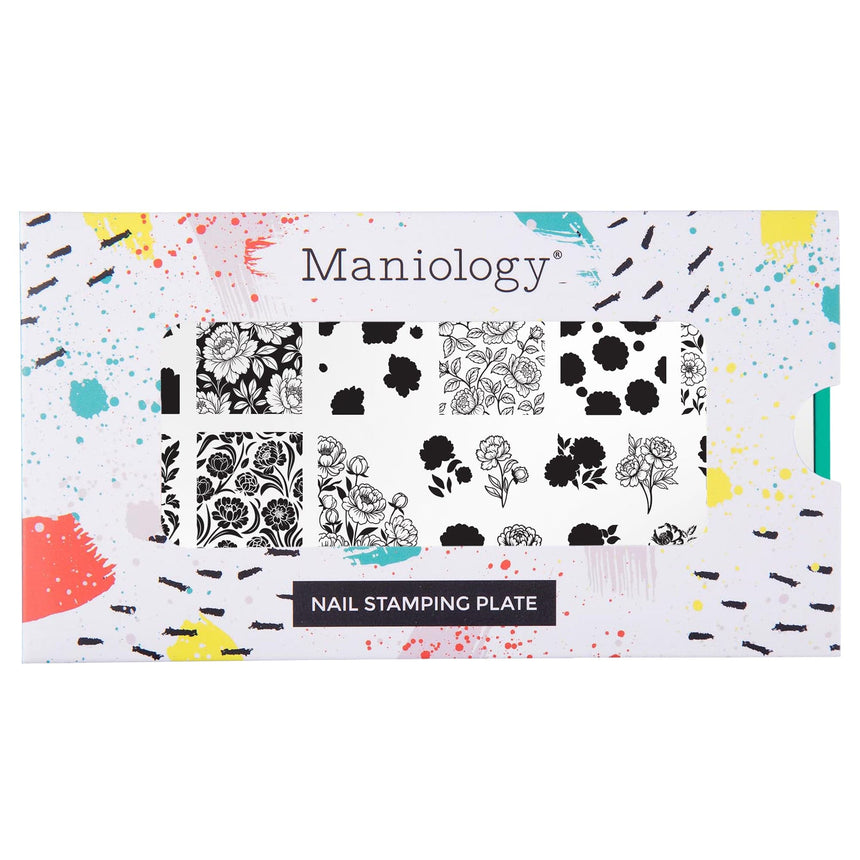 Peony Petals (M665) - Nail Stamping Plate