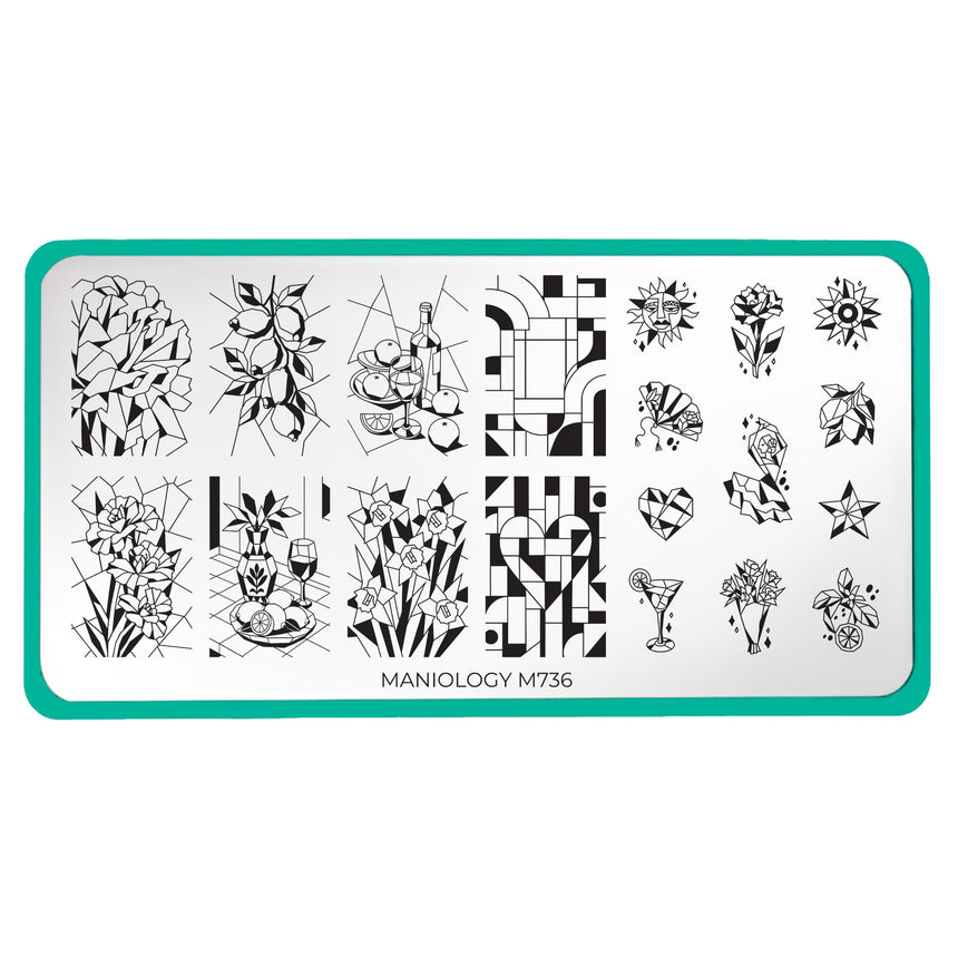 Perfect Angles (M736) - Nail Stamping Plate