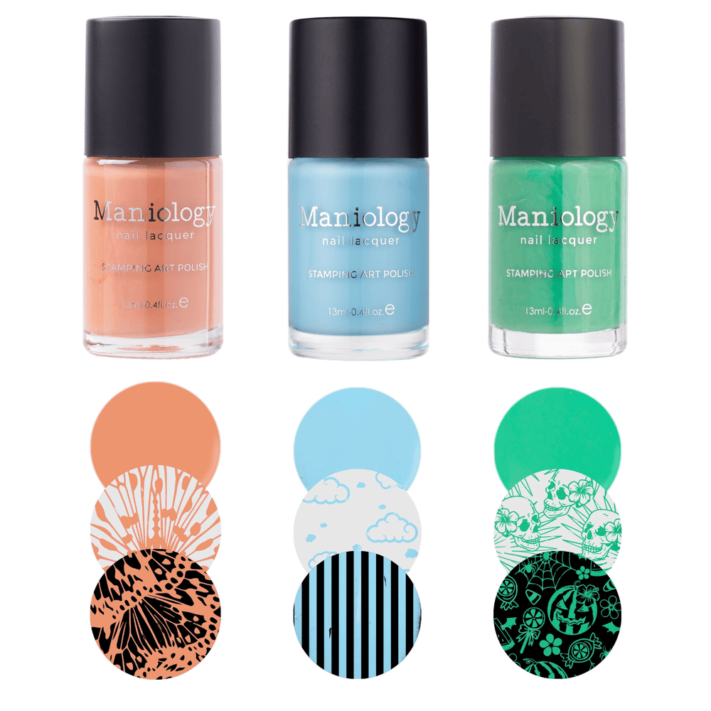 Perfect Trio: 3 Piece Cotton Candy Stamping Polish Collection