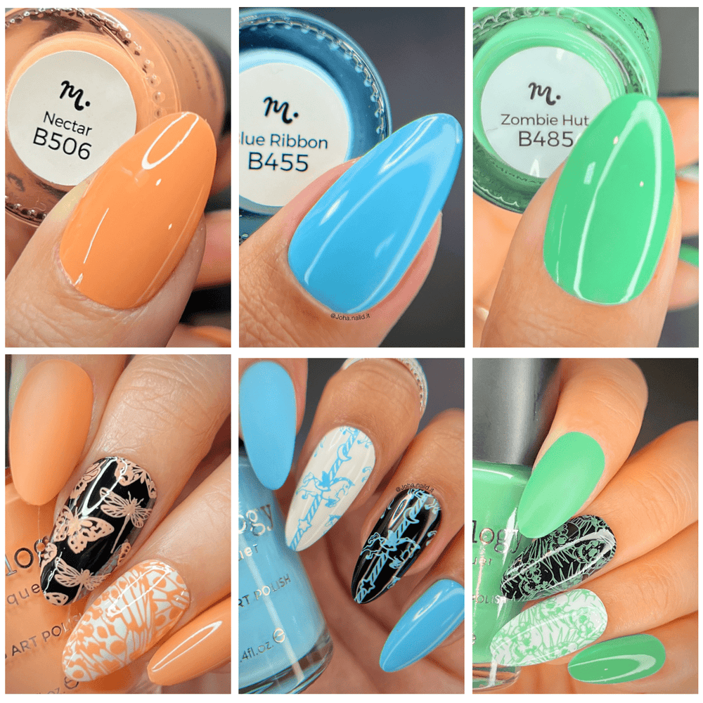 Perfect Trio: 3 Piece Cotton Candy Stamping Polish Collection