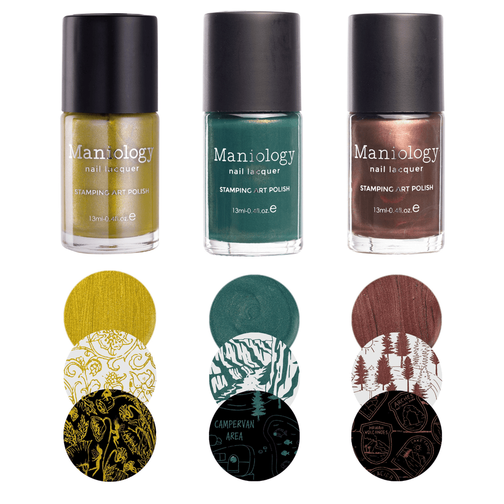 Perfect Trio: 3 Piece Dessert Bloom Stamping Polish Collection