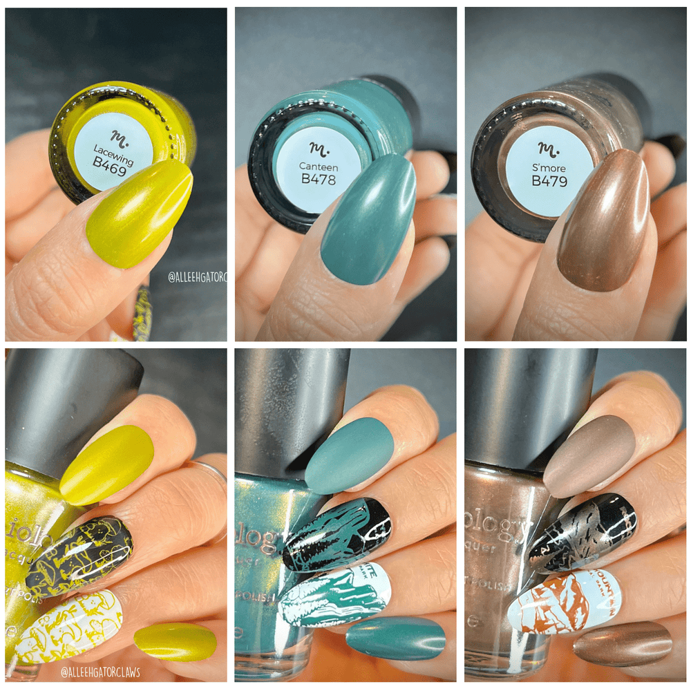 Perfect Trio: 3 Piece Dessert Bloom Stamping Polish Collection