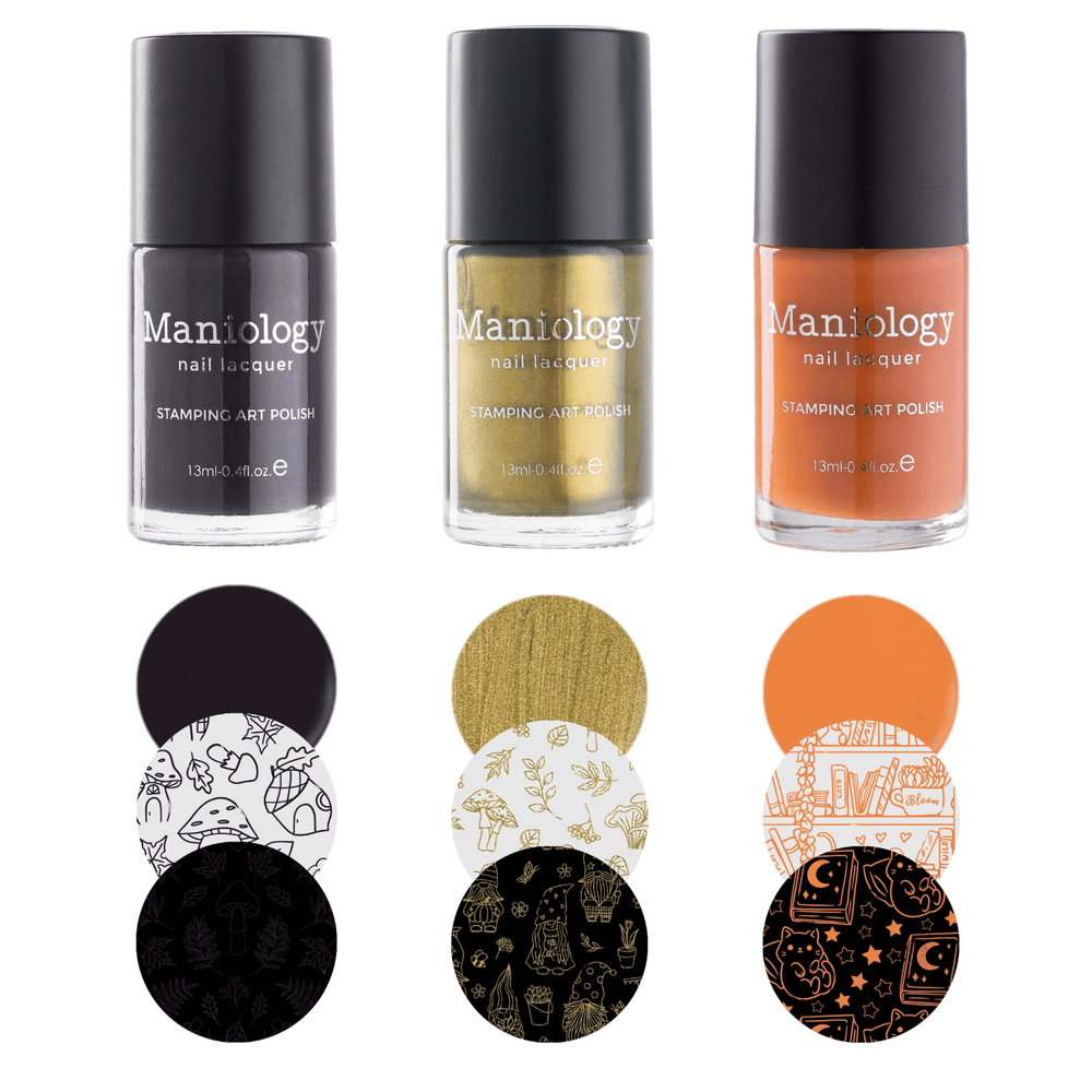 Perfect Trio: 3 Piece Moss & Bark Stamping Polish Collection