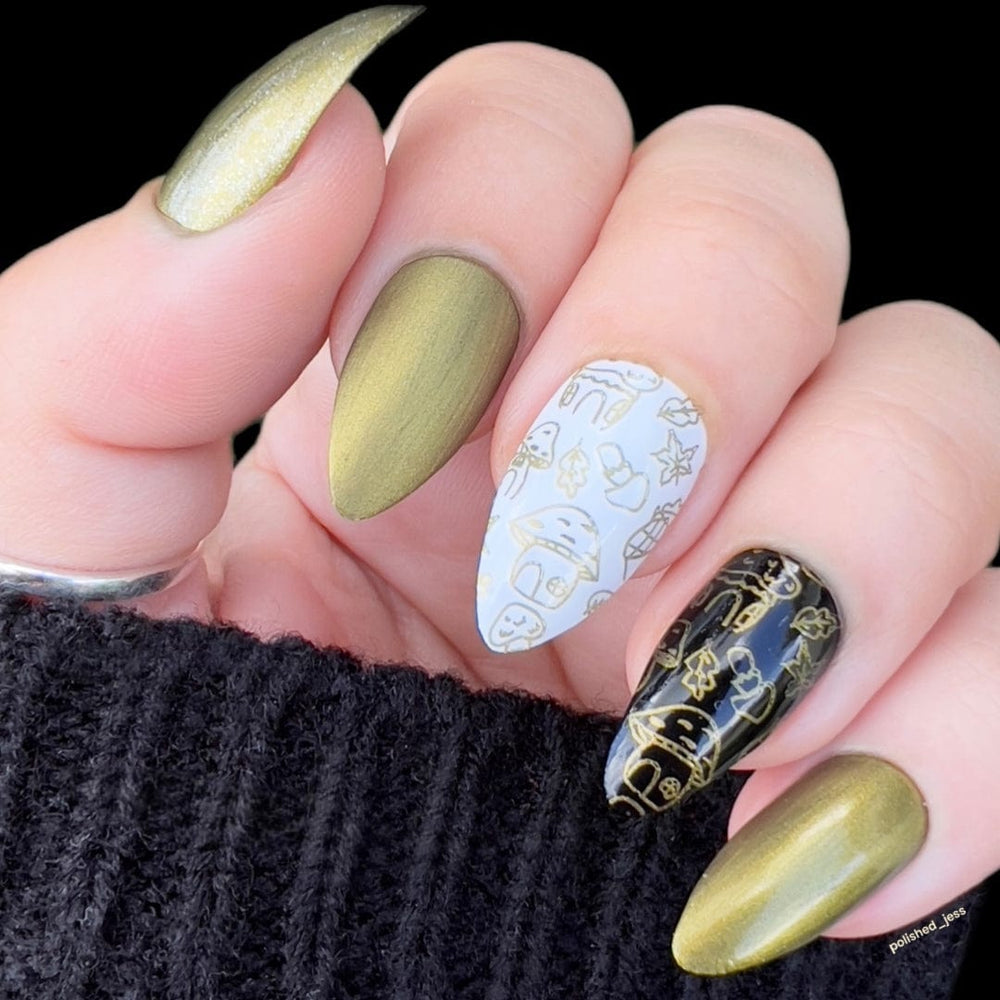 Perfect Trio: 3 Piece Moss & Bark Stamping Polish Collection