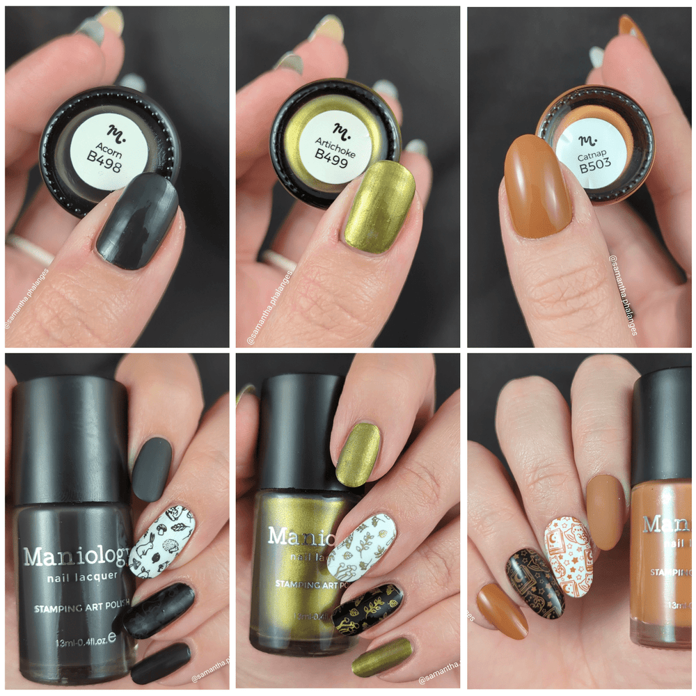 Perfect Trio: 3 Piece Moss & Bark Stamping Polish Collection