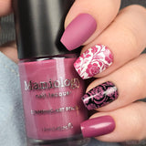 Pink Horizon (B571) - Dusty Mauve Pearl Cream Stamping Polish