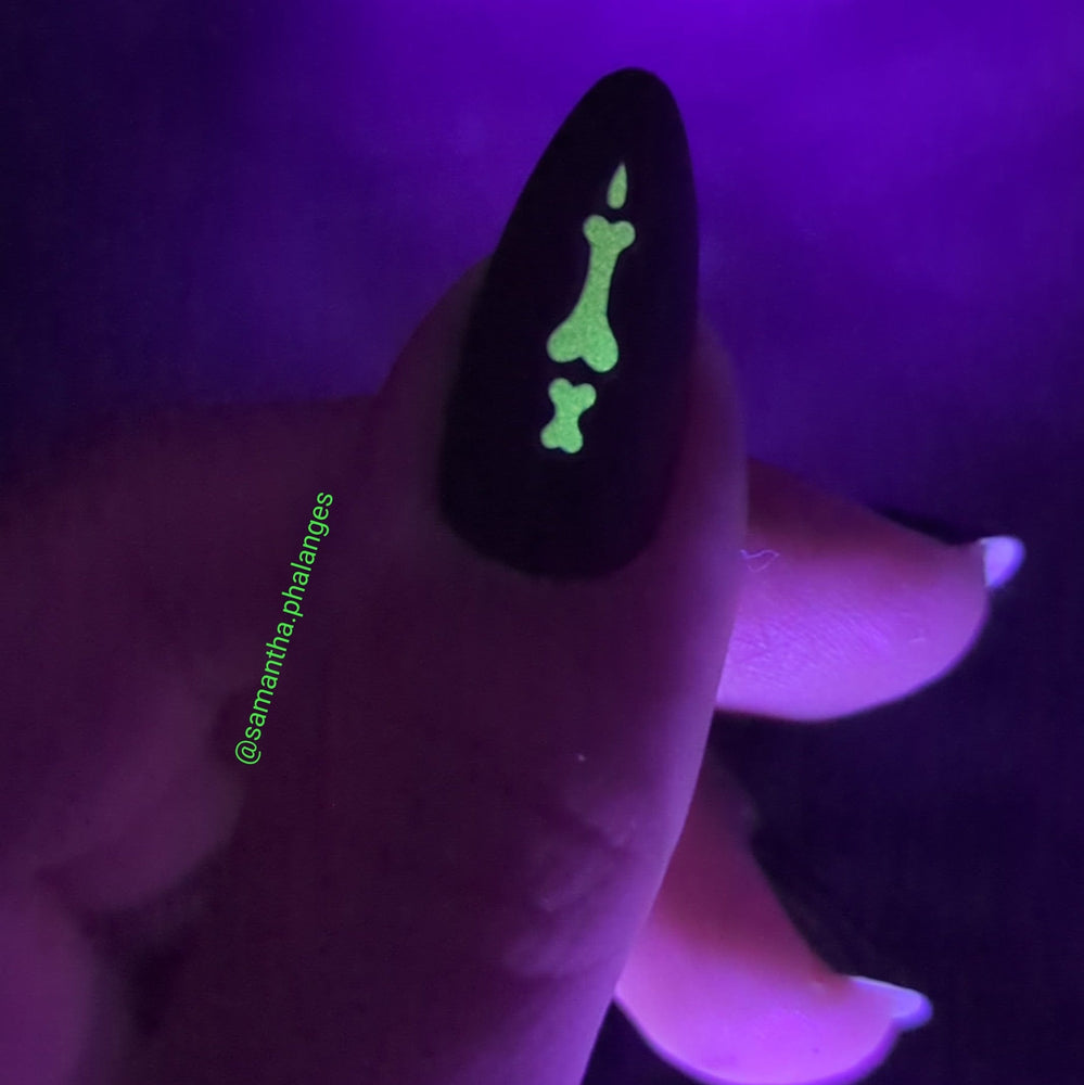 Pink Phalanges (TH-0866) - Glow In The Dark Nail Art Sticker Sheet