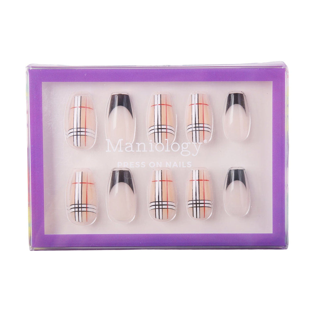 Plaid Perfect Press On Nails - Short Coffin