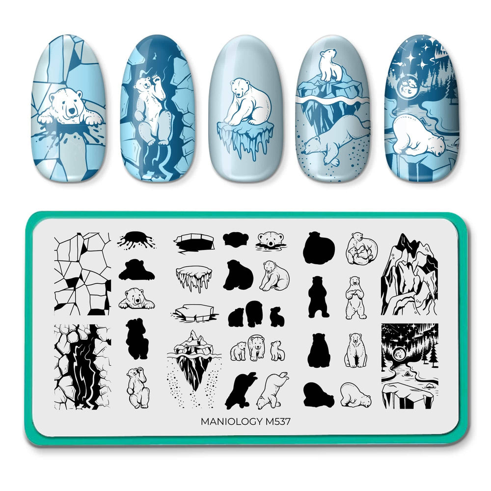 Polar Bears (M537) - Nail Stamping Plate