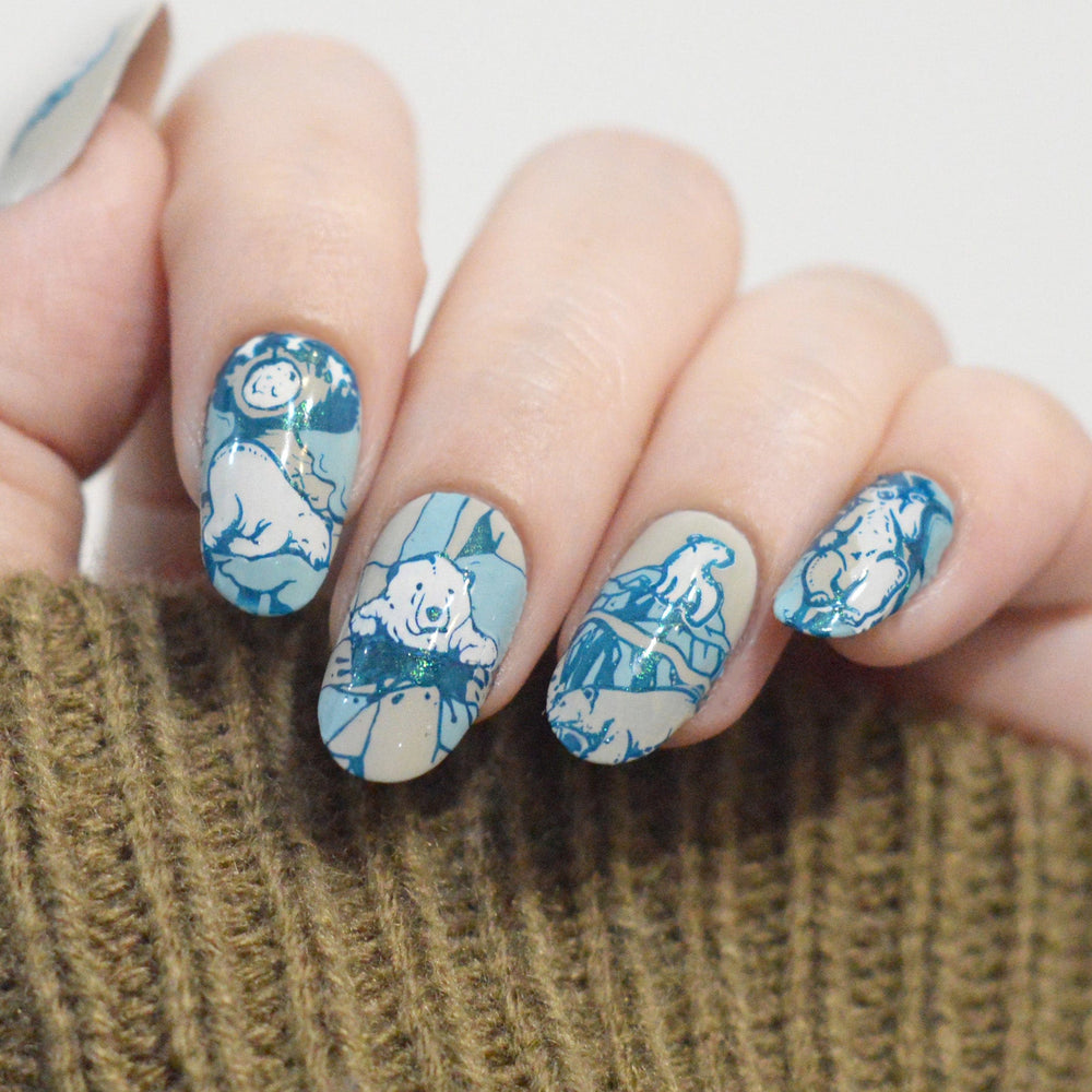 Polar Bears (M537) - Nail Stamping Plate