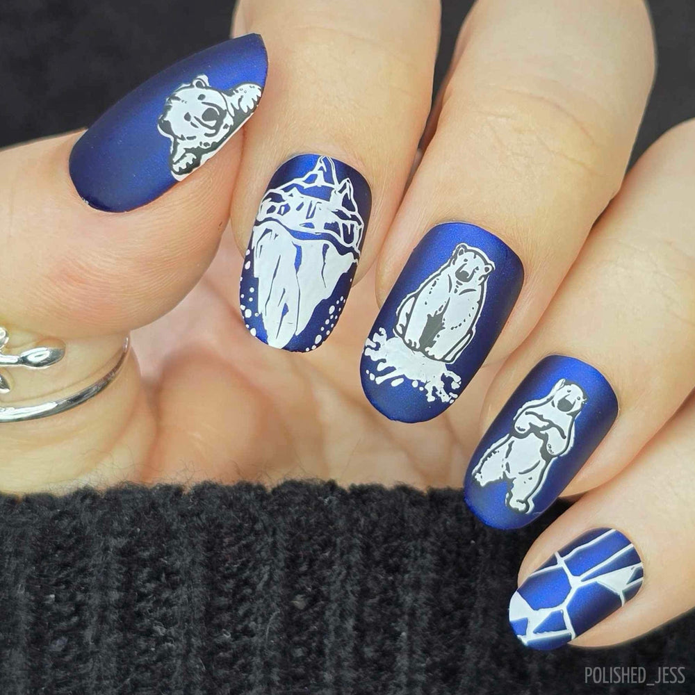 Polar Bears (M537) - Nail Stamping Plate