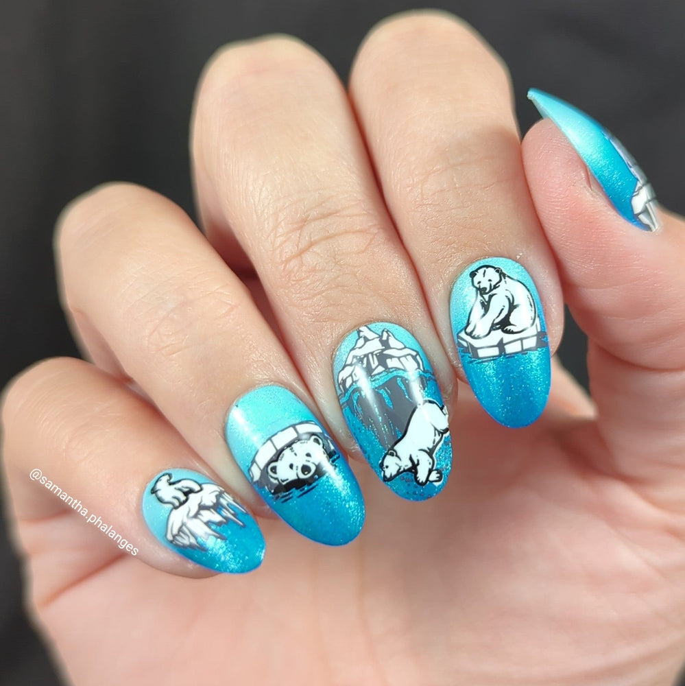 Polar Bears (M537) - Nail Stamping Plate