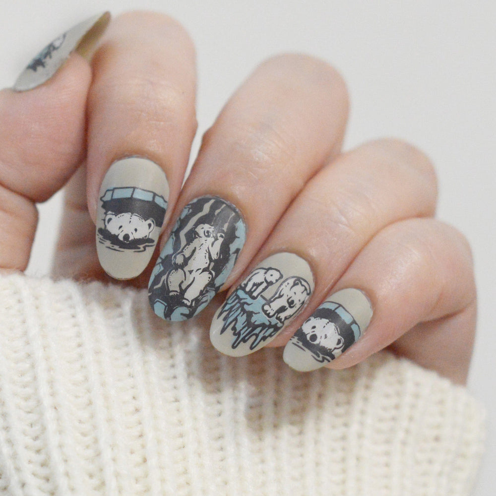 Polar Bears (M537) - Nail Stamping Plate