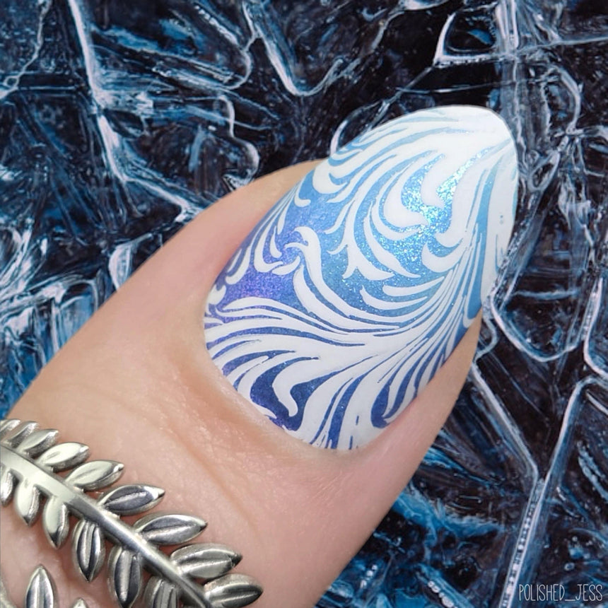Polished Swirls (M658) - Nail Stamping Plate