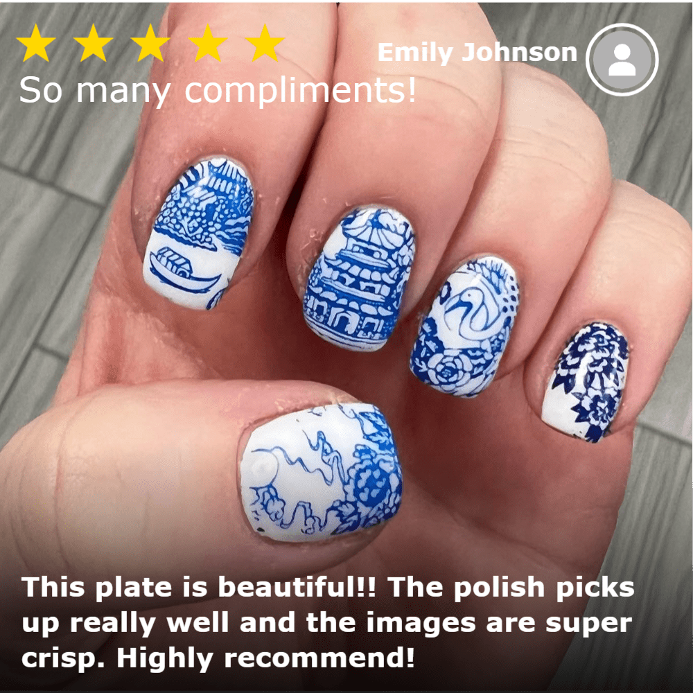 Porcelain: Chinese Ceramic Nail Stamping Starter Kit