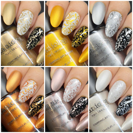 Precious Metals: 6-Piece Metallic Stamping Polish Set