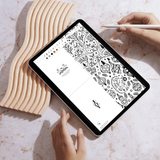 Printable Holiday Christmas Coloring Card 2025 - Digital Download