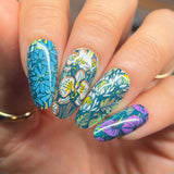 Rainforest Blooms (M612) - Nail Stamping Plate