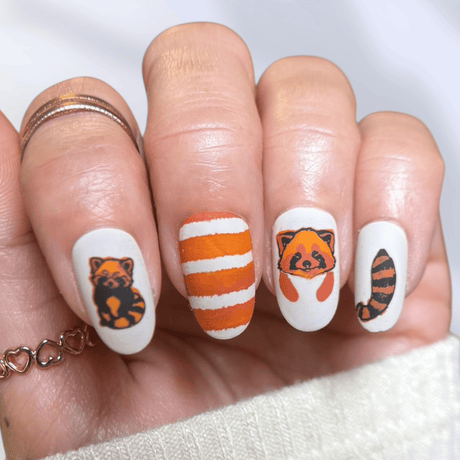 Red Panda (M680) - Nail Stamping Plate