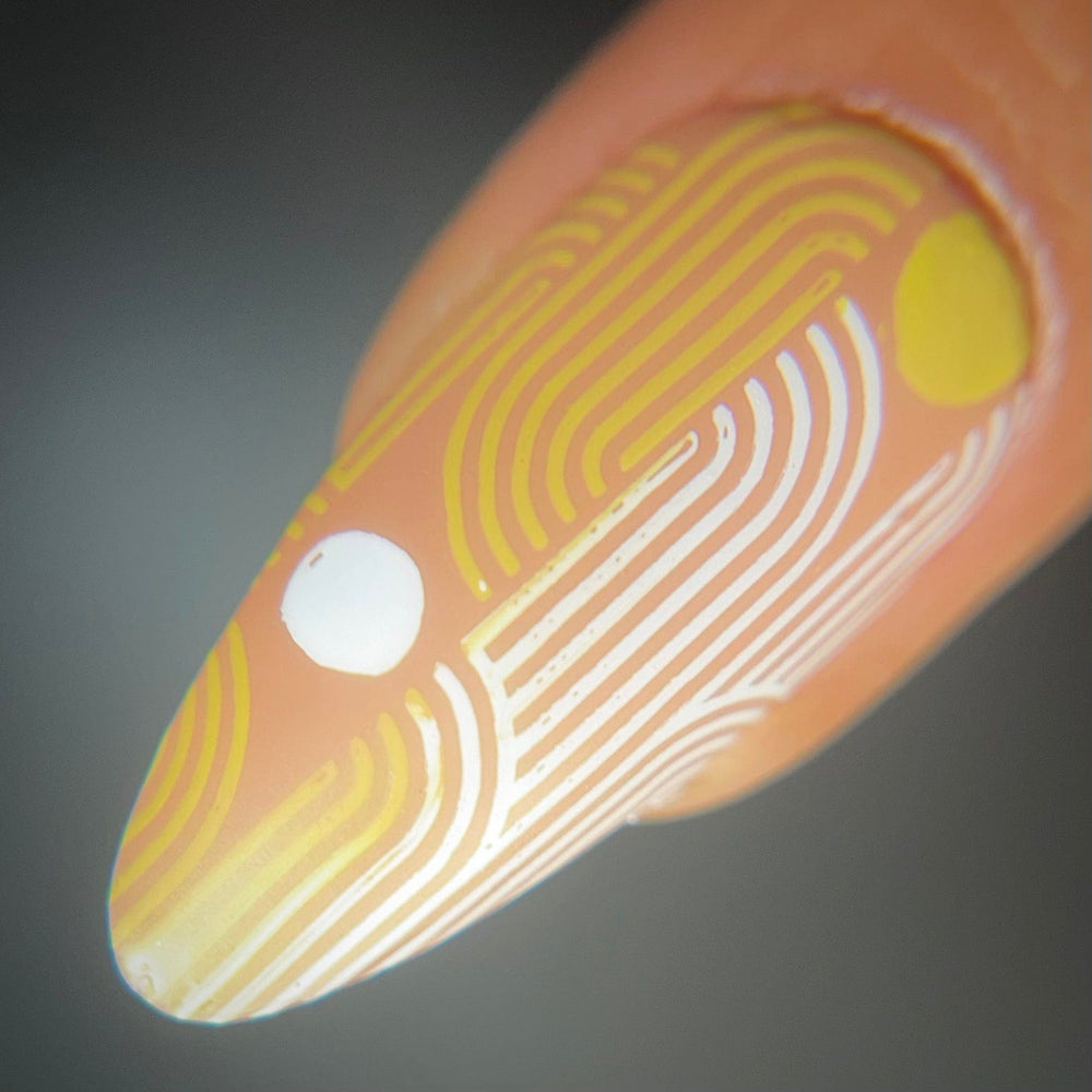 Retro Lines (M521) - Nail Stamping Plate