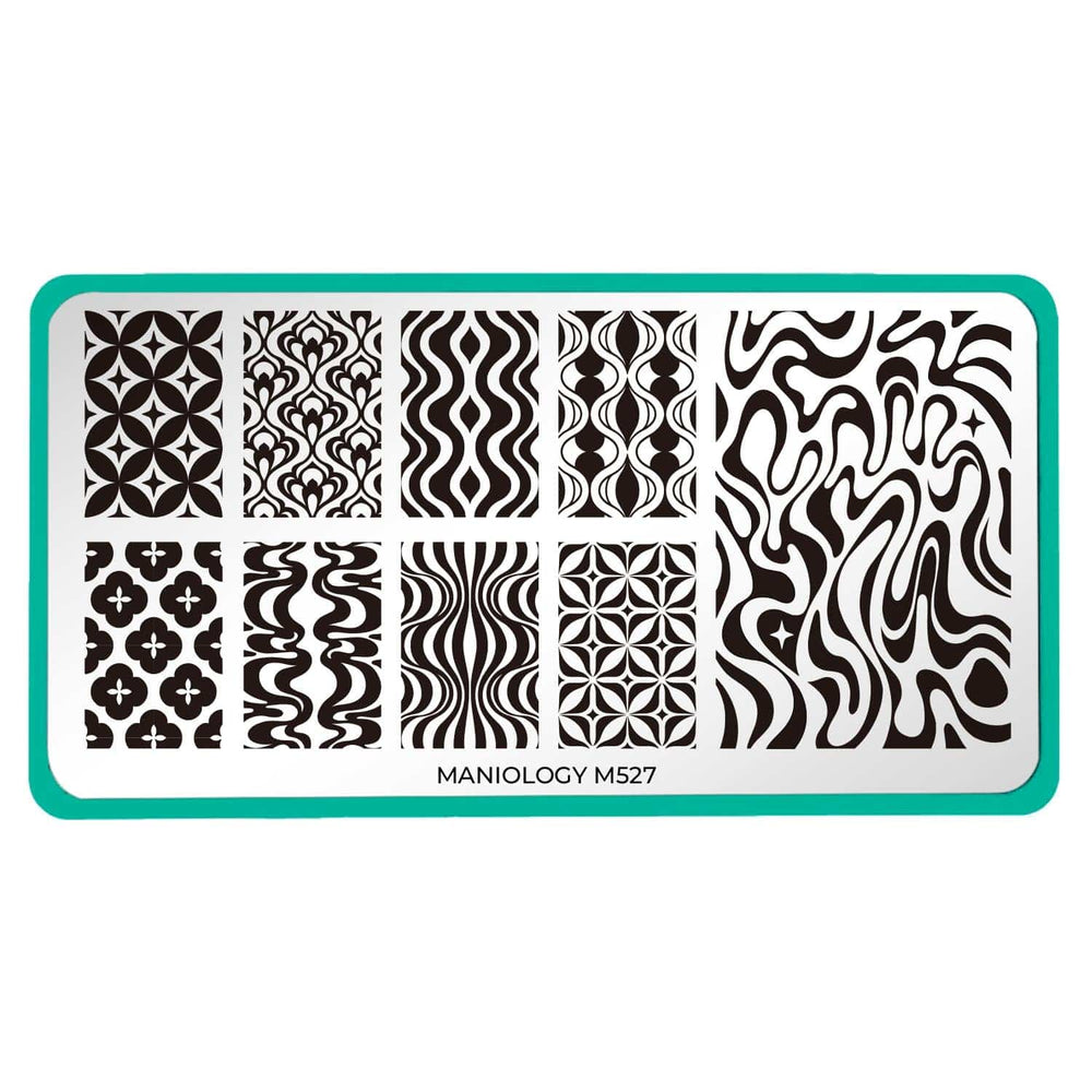 Retro Patterns (M527) - Nail Stamping Plate