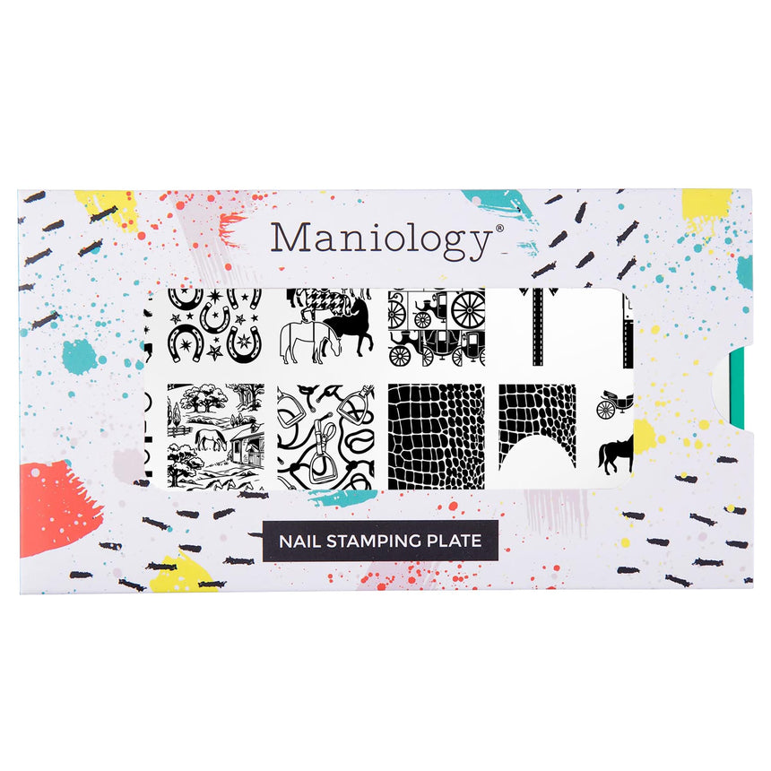 Riding Club (M727) - Nail Stamping Plate